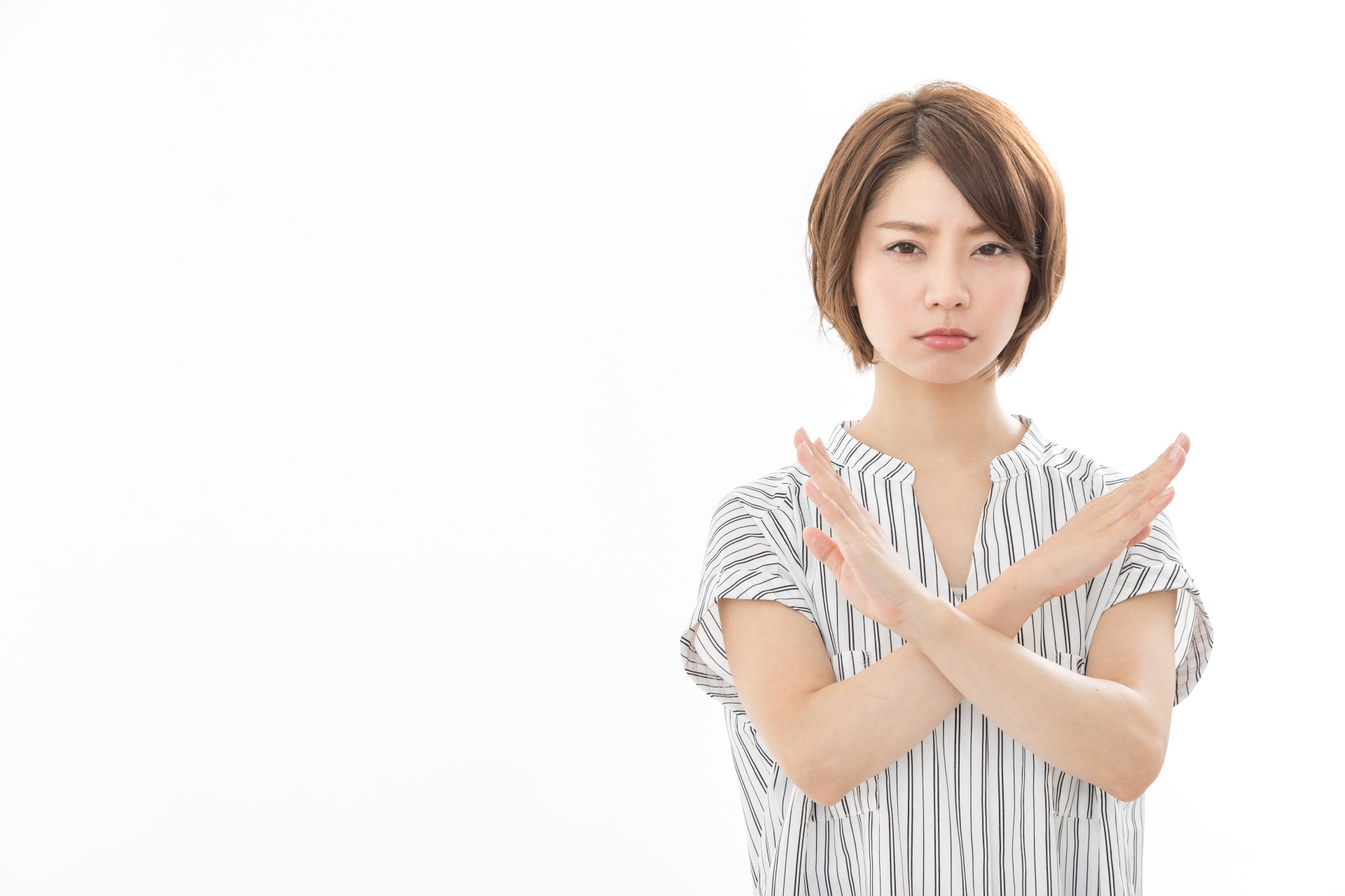 若い女性　NG